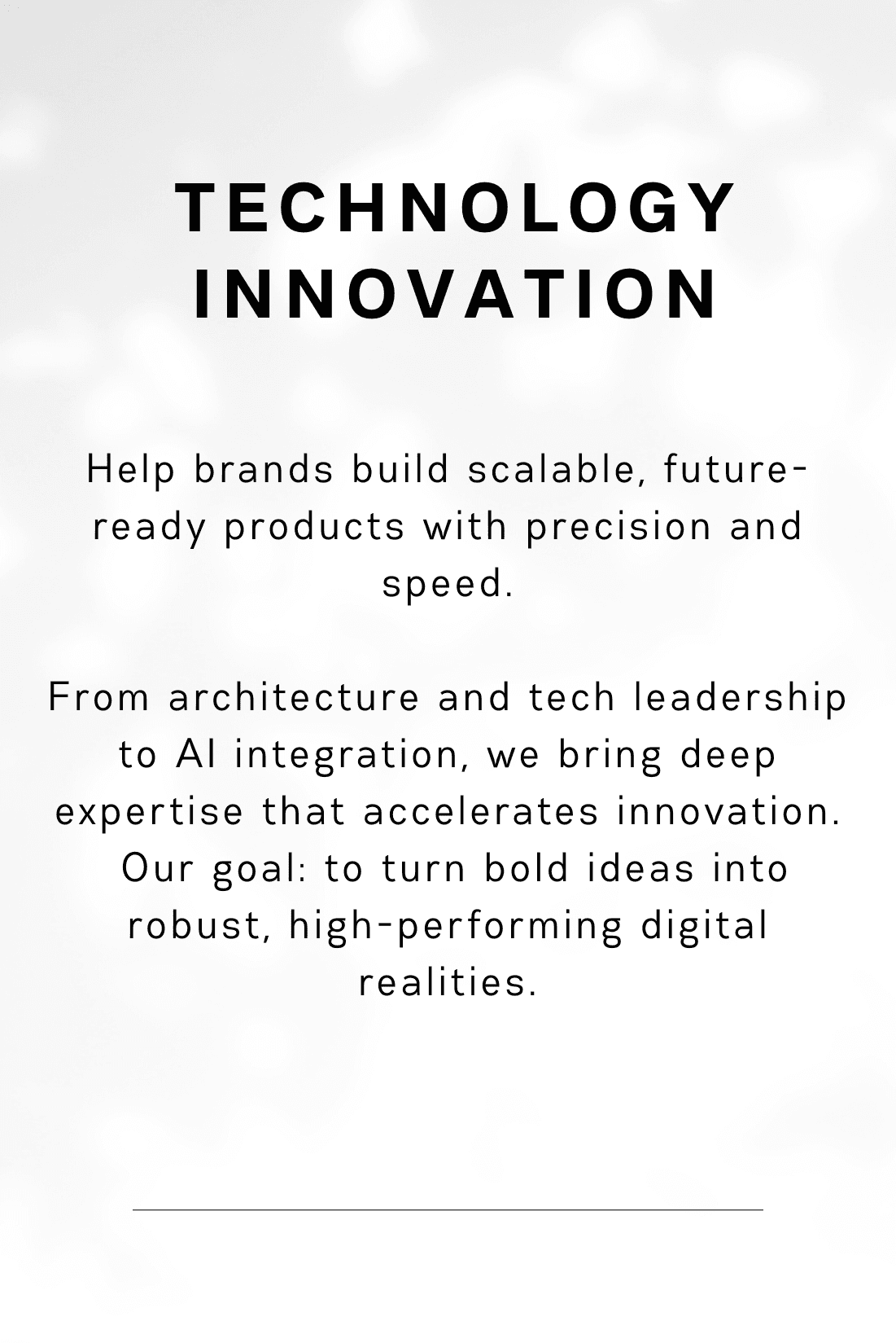 Technology Innovation